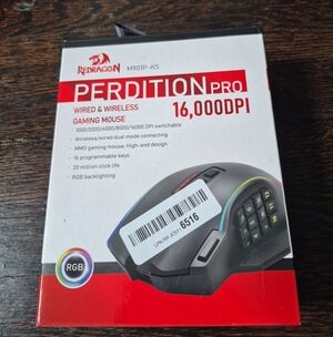 Redragon Perdition Pro Wired/Wireless Mouse Color Backlit / Open Box (no cord)